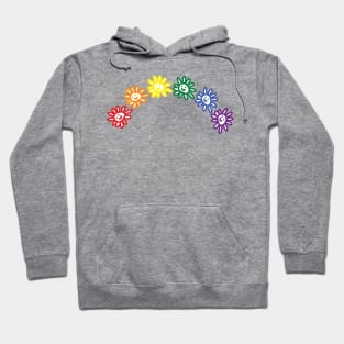 Smiley Daisy Pride Rainbow Hoodie